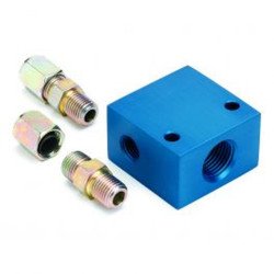 Autometer Fitting Adapter Transmission Line 3 8 Od Tubing 1 2 Nptf