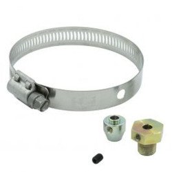 Autometer Fitting Kit Thermocouple 1 8Npt Male W Set Screw Band Clamp Steel