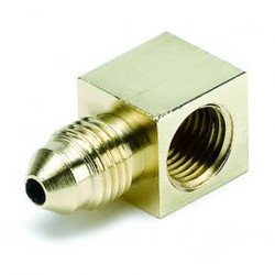 Autometer Fitting Adapter 90Degree 1 8 Nptf Female To 3An Male Brass