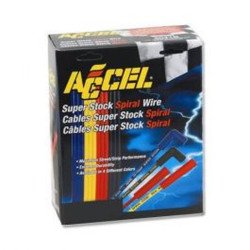 Super Stock Spiral Core 8Mm Black Wire Black 90Deg And Str Boots 5042K