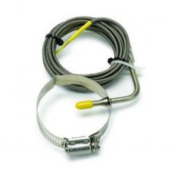 Autometer Thermocouple Kit Type K 3 16 Dia Closed Tip 10Ft Incl Stainless Band Clamp