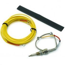 Autometer Thermocouple Kit Type K 1 4 Dia Closed Tip 10Ft Incl Mtg Hardware