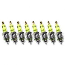 Accel Spark Plug 14Mm Thread 375 In Reach Gasket Seat 8 Pack