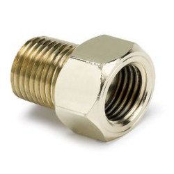Autometer Fitting Adapter 38 Npt Male Brass For Mech Temp Gauge2